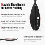 WONITAGO Premium Carbon Dragonboat Paddle, Adjustable 220-240 cm
