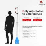 Abahub Adjustable Carbon Fiber Dragonboat Paddle