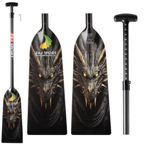 Z&J SPORT Adjustable Carbon Fiber Dragon Boat Paddle