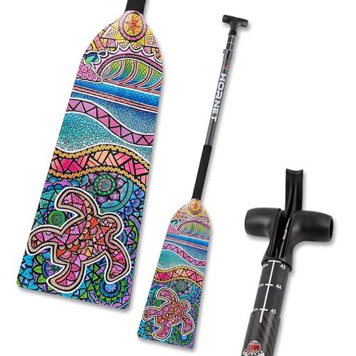 Pink Crush Adjustable Carbon Fiber Dragon Boat Paddle