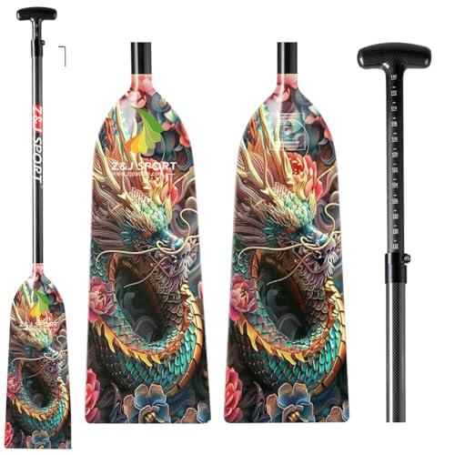 Z&J SPORT Adjustable Carbon Fiber Dragon Boat Paddle