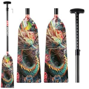 Z&J SPORT Adjustable Carbon Fiber Dragon Boat Paddle