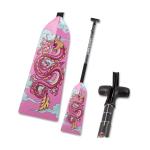 Hornet Dragon Boat Paddle - Adjustable Pink Carbon Fiber