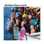 Hornet Dragon Boat Paddle - Adjustable Pink Carbon Fiber