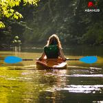 Abahub Carbon Dragonboat Paddle with Leash, 90.5