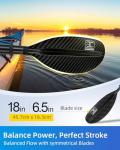 Adjustable Carbon Fiber Dragonboat Paddle 86in-94in