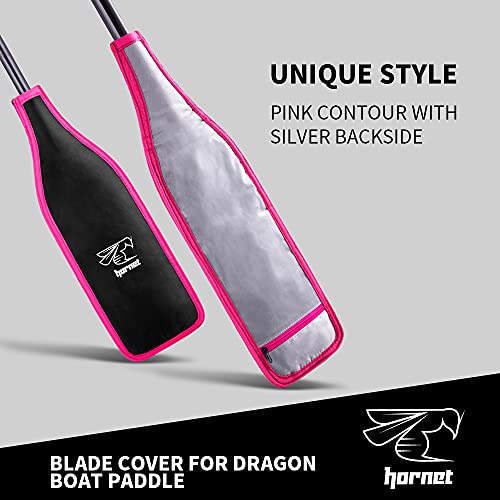 Dragon Boat Paddle Blade Cover Black/Pink/Silver