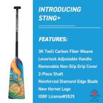 Hornet Watersports Adjustable Carbon Fiber Dragon Boat Paddle