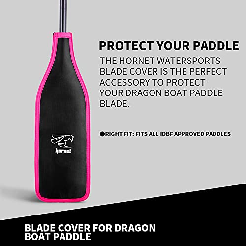 Dragon Boat Paddle Blade Cover Black/Pink/Silver