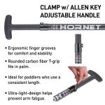 Hornet Dragon Boat Paddle - Adjustable Clamp Design