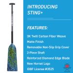 Hornet Adjustable Dragon Boat Paddle - Dragon Heart