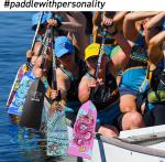 Hornet Dragon Boat Paddle - Adjustable Carbon Fiber, Pink