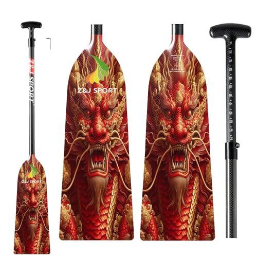 Adjustable Carbon Fiber Dragon Boat Paddle with Graphic