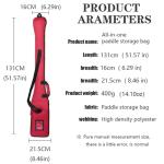 Dragon Boat Paddle Bag - Waterproof & Portable Red