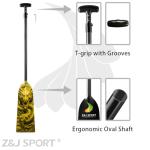 Z&J SPORT Adjustable Carbon Fiber Dragon Boat Paddle