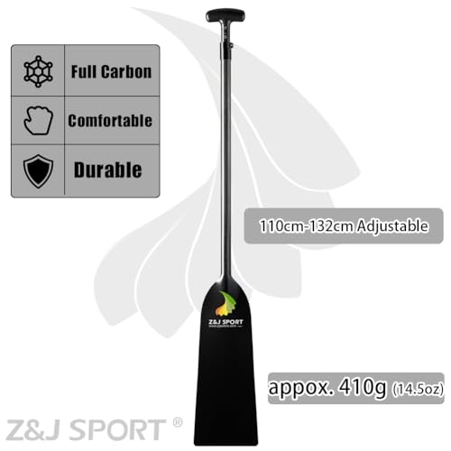 Adjustable Carbon Dragonboat Paddle, IDBF Approved - 43”-52”