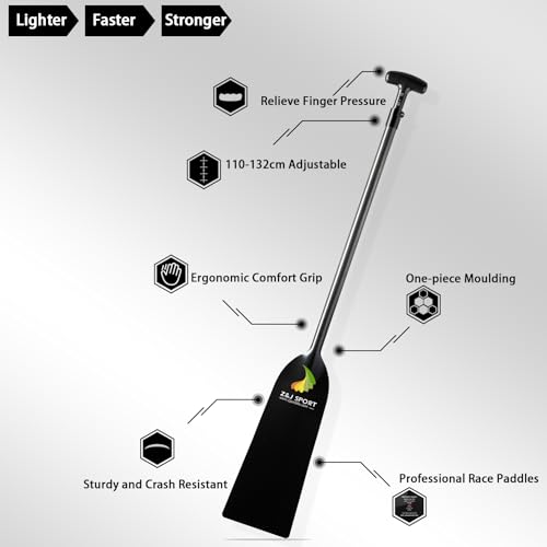 Adjustable Carbon Dragonboat Paddle, IDBF Approved - 43”-52”
