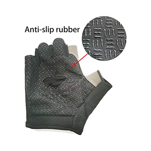Dragon Boat Paddling Glove - Anti-Slip, Quick-Drying (Black, M)