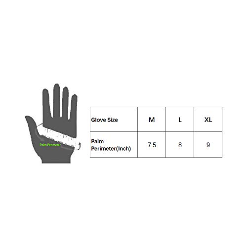 Dragon Boat Paddling Glove - Anti-Slip, Quick-Drying (Black, M)