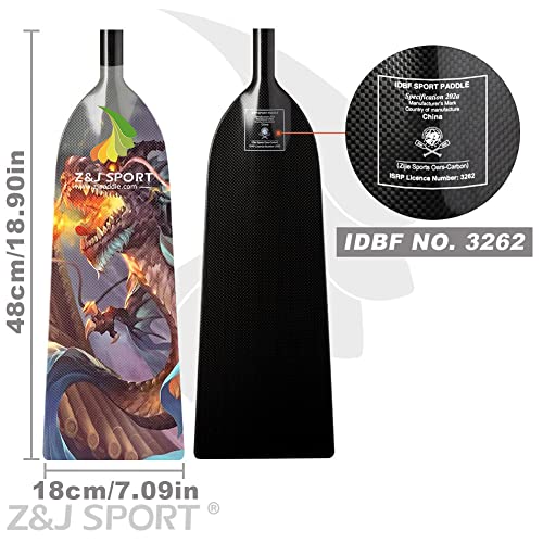 Z&J SPORT Dragon Boat Paddle - Adjustable & IDBF Approved