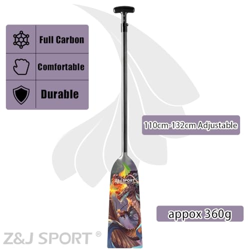 Z&J SPORT Dragon Boat Paddle - Adjustable & IDBF Approved