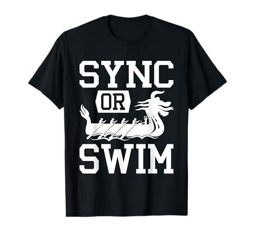 Sync or Swim Dragon Boat Racing Paddle Tee