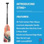 Hornet Kaizen II Adjustable Carbon Fiber Paddle