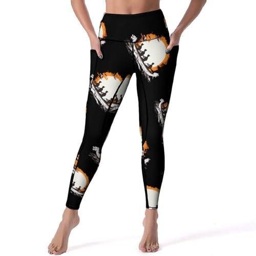 I Paddle Dragonboat High Waist Workout Leggings