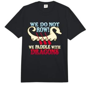 Dragons Design Paddle T-Shirt for Dragon Boat Paddlers