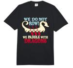 Dragons Design Paddle T-Shirt for Dragon Boat Paddlers