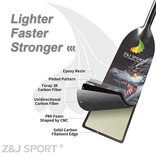 Z&J SPORT Dragon Boat Paddle - Adjustable & IDBF Approved