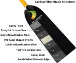 Carbon Dragon Boat Paddle with Dihedral Blade