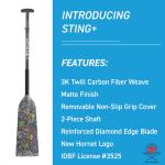 Hornet Watersports Adjustable Carbon Dragon Boat Paddle