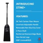 Hornet Adjustable Carbon Fiber Dragon Boat Paddle