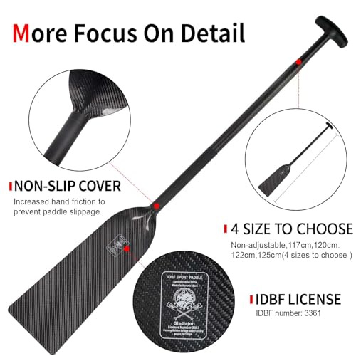 Lightweight Carbon Fiber Dragon Boat Paddle, IDBF Approved