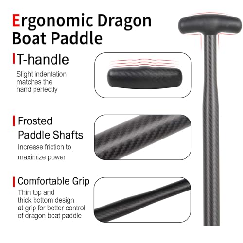 Lightweight Carbon Fiber Dragon Boat Paddle, IDBF Approved