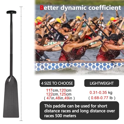 Lightweight Carbon Fiber Dragon Boat Paddle, IDBF Approved