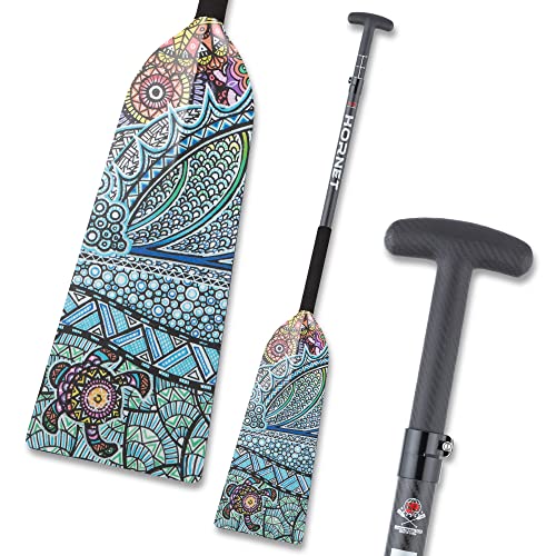 Adjustable Carbon Fiber Dragon Boat Paddle with Turtle Design
