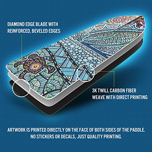 Adjustable Carbon Fiber Dragon Boat Paddle with Turtle Design