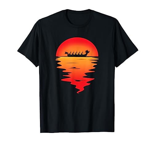 Sunset T-Shirt for Dragon Boat Racing Team