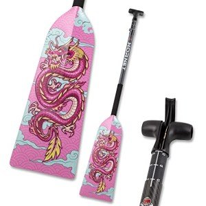 Hornet Dragon Boat Paddle - Adjustable Pink Carbon Fiber