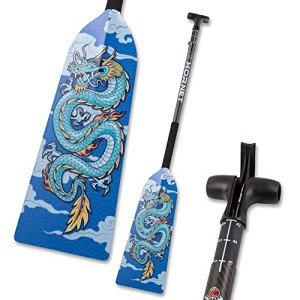 Adjustable Carbon Fiber Dragon Boat Paddle - Blue
