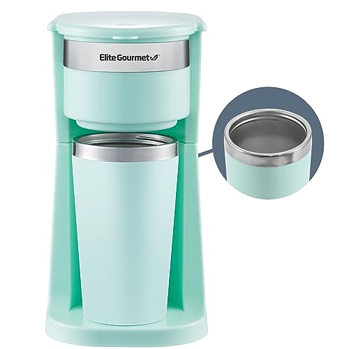 Compact Coffee Maker with Thermal Travel Mug