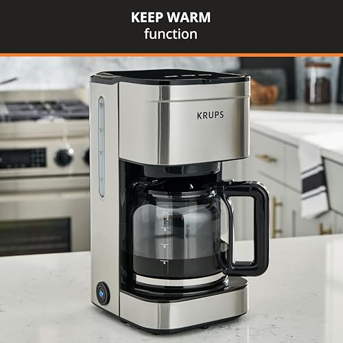Krups Simply Brew Stainless Steel Coffee Maker 10 Cup