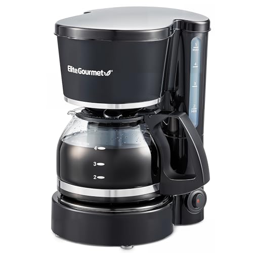Elite Gourmet EHC-5055# Black Drip Coffee Maker