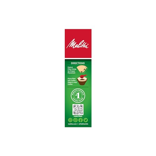 Melitta No. 4 Coffee Paper Filter, Natural Brown