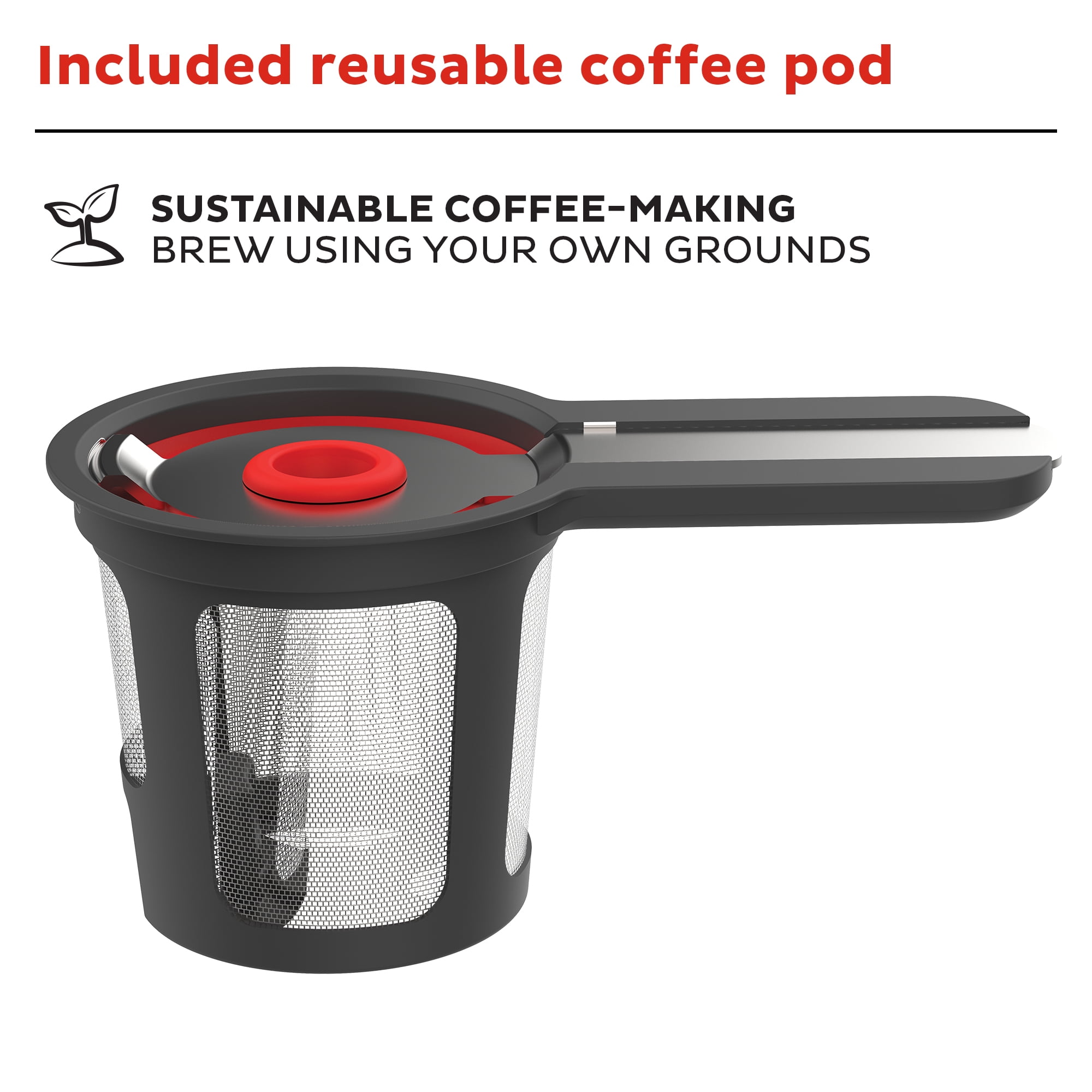 Black 2-in-1 Coffee Maker for K-Cup Pods