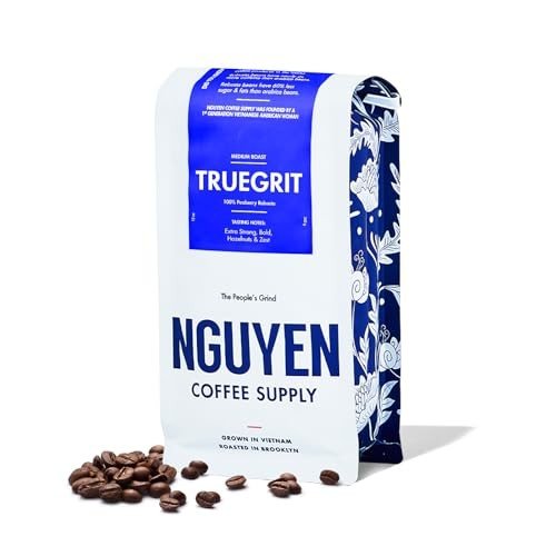 Nguyen Coffee Supply Truegrit Peaberry Robusta - Medium Roast, 12 oz
