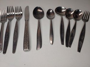 Assorted Vintage Silverware Electroplating Kit