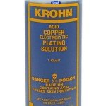Krohn Copper Electroplating Solution for Jewelry